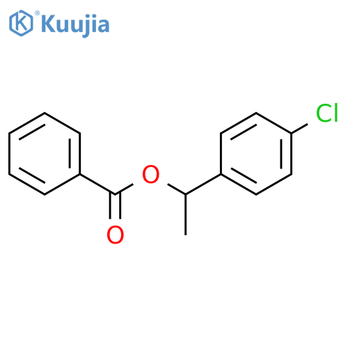 Benzenemethanol, 4-chloro-a-methyl-, benzoate structure