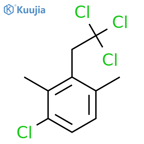 Benzene, 1-chloro-2,4-dimethyl-3-(2,2,2-trichloroethyl)- structure