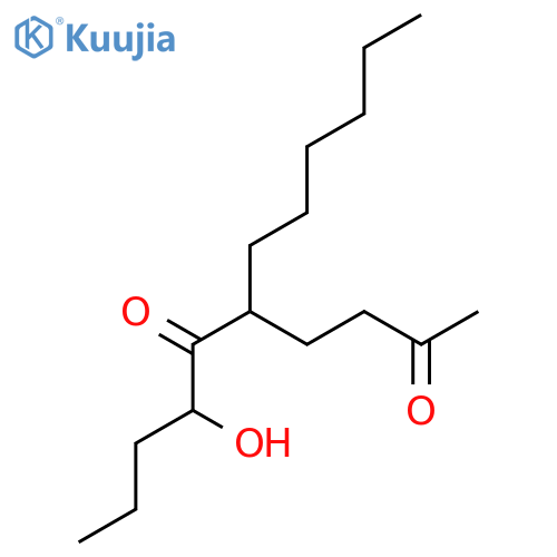 2,6-Decanedione, 5-hexyl-7-hydroxy- structure