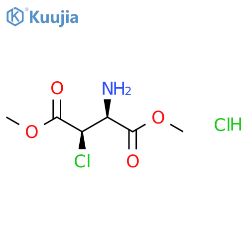 D-Aspartic acid, 3-chloro-, dimethyl ester, hydrochloride, (3R)-rel- structure