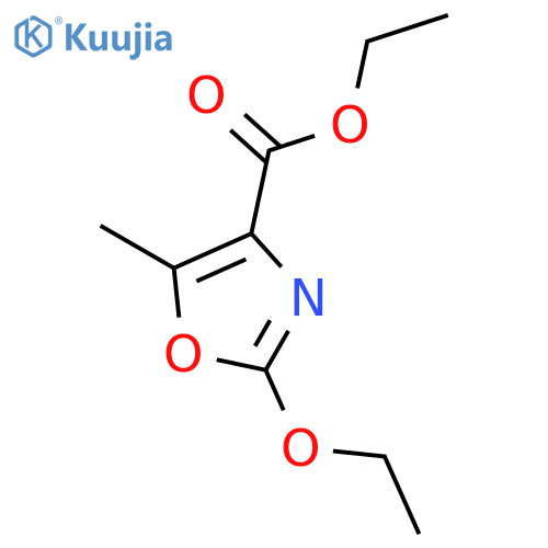 4-Oxazolecarboxylic acid, 2-ethoxy-5-methyl-, ethyl ester structure