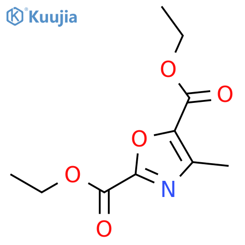 2,5-Oxazoledicarboxylic acid, 4-methyl-, diethyl ester structure