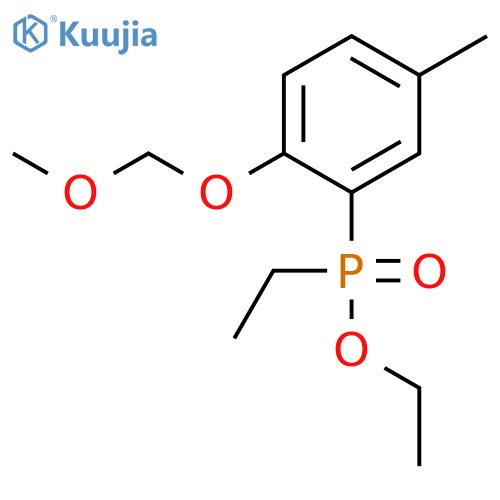 Phosphinic acid, ethyl[2-(methoxymethoxy)-5-methylphenyl]-, ethyl ester structure