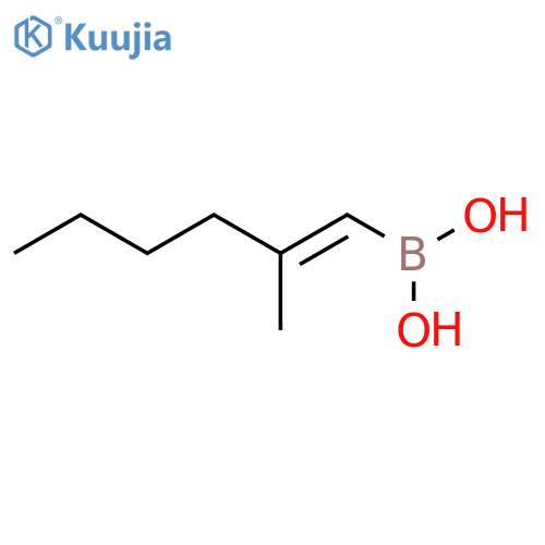 (2-methylhex-1-en-1-yl)boronic acid structure