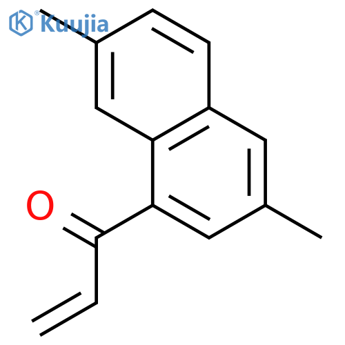 2-Propen-1-one, 1-(3,7-dimethyl-1-naphthalenyl)- structure
