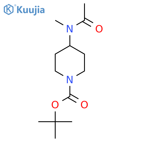 tert-butyl 4-(N-methylacetamido)piperidine-1-carboxylate structure