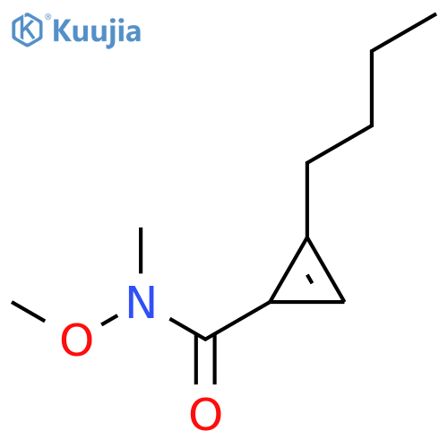 2-Cyclopropene-1-carboxamide, 2-butyl-N-methoxy-N-methyl- structure