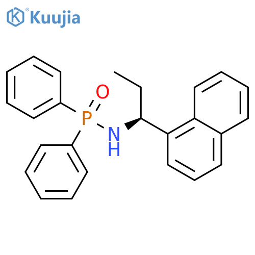 Phosphinic amide, N-[(1S)-1-(1-naphthalenyl)propyl]-P,P-diphenyl- structure
