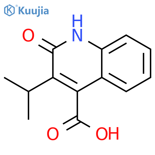 4-Quinolinecarboxylic acid, 1,2-dihydro-3-(1-methylethyl)-2-oxo- structure
