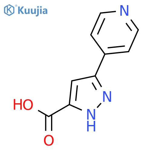 5-(pyridin-4-yl)-1H-pyrazole-3-carboxylic acid structure