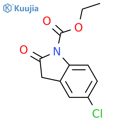 5-Chloro-2,3-dihydro-2-oxo-1H-indole-1-carboxylic Acid Ethyl Ester structure