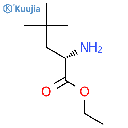 ethyl (2S)-2-amino-4,4-dimethylpentanoate structure