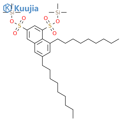 1,3-Naphthalenedisulfonic acid, 6,8-dinonyl-, bis(trimethylsilyl) ester structure