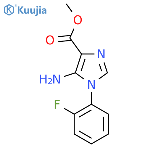 Methyl 5-amino-1-(2-fluorophenyl)imidazole-4-carboxylate structure