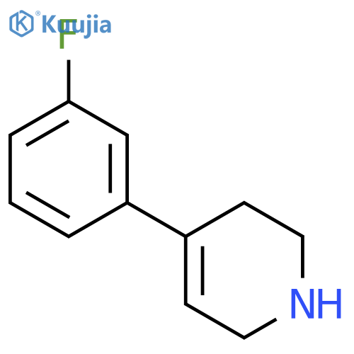 Pyridine,4-(3-fluorophenyl)-1,2,3,6-tetrahydro- structure