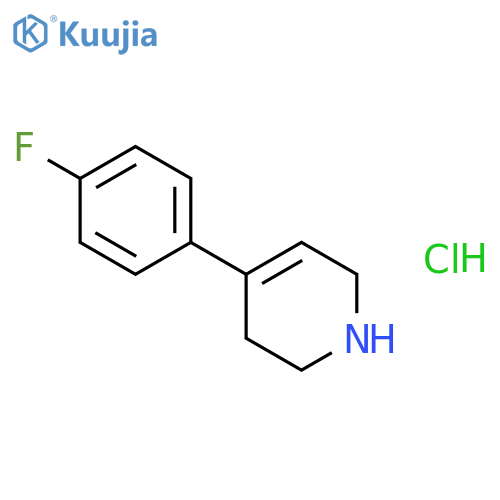 4-(4-Fluorophenyl)-1,2,3,6-tetrahydropyridine Hydrochloride structure