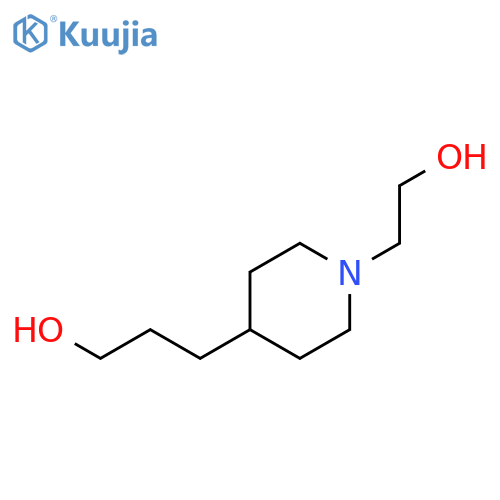 4-Piperidinepropanol, 1-(2-hydroxyethyl)- structure