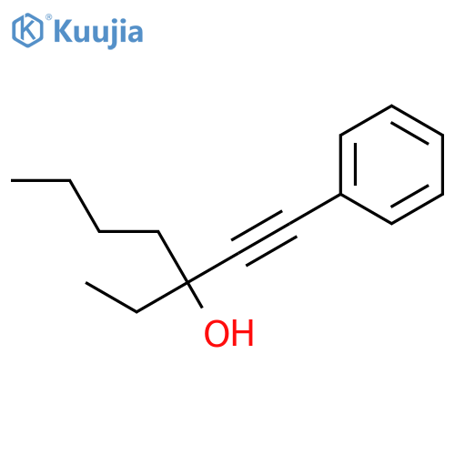 1-Phenyl-3-ethyl-1-heptyn-3-ol structure