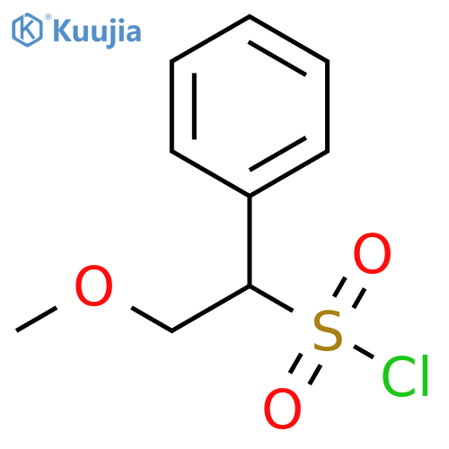 Benzenemethanesulfonyl chloride, α-(methoxymethyl)- structure