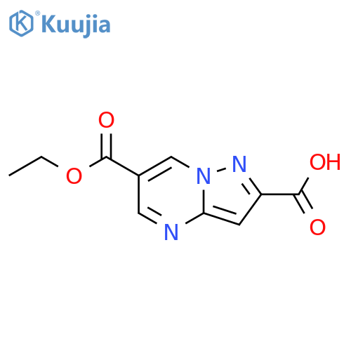 6-(ethoxycarbonyl)pyrazolo1,5-apyrimidine-2-carboxylic acid structure