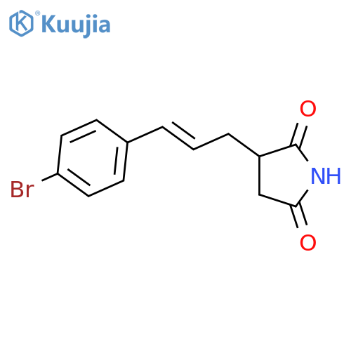 2,5-Pyrrolidinedione, 3-[3-(4-bromophenyl)-2-propenyl]- structure