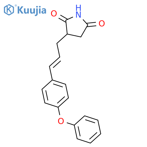 2,5-PYRROLIDINEDIONE, 3-[3-(4-PHENOXYPHENYL)-2-PROPENYL]- structure