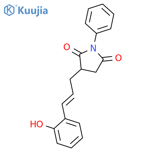 2,5-Pyrrolidinedione, 3-[3-(2-hydroxyphenyl)-2-propenyl]-1-phenyl- structure