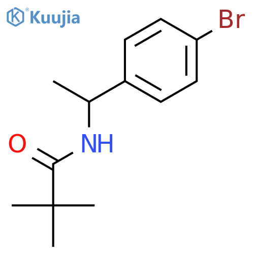 Propanamide, N-[1-(4-bromophenyl)ethyl]-2,2-dimethyl- structure