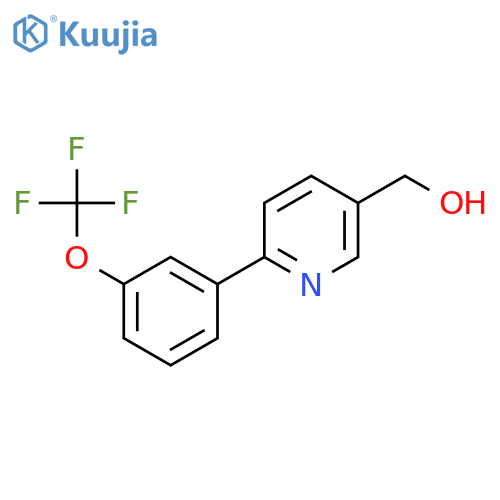 (6-[3-(TRIFLUOROMETHOXY)PHENYL]PYRIDIN-3-YL)METHANOL structure