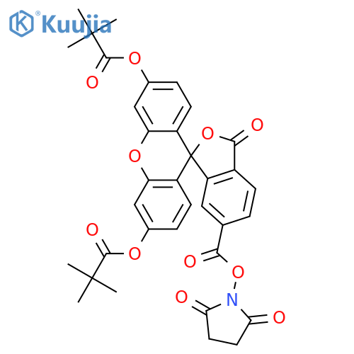 6-Carboxyfluorescein Dipivalate N-Hydroxysuccinimide Ester structure