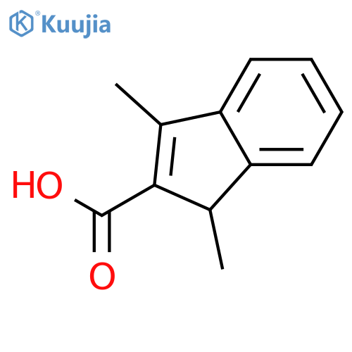 1H-Indene-2-carboxylic acid, 1,3-dimethyl- structure