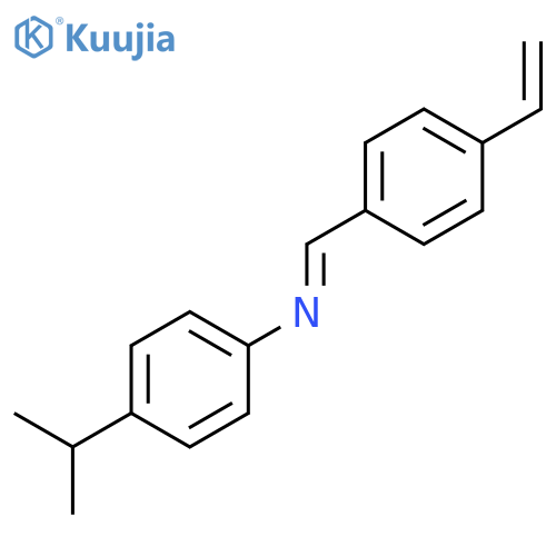 Benzenamine, N-[(4-ethenylphenyl)methylene]-4-(1-methylethyl)- structure