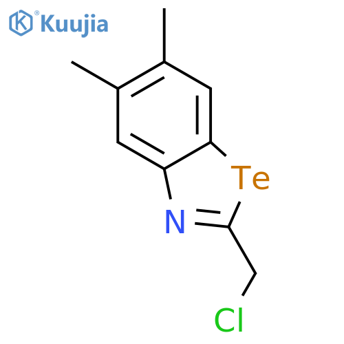 Benzotellurazole, 2-(chloromethyl)-5,6-dimethyl- structure