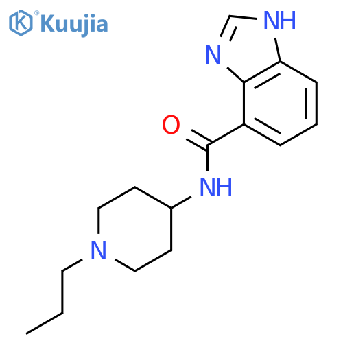 1H-Benzimidazole-4-carboxamide, N-(1-propyl-4-piperidinyl)- structure
