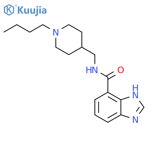 1H-Benzimidazole-4-carboxamide, N-[(1-butyl-4-piperidinyl)methyl]- structure