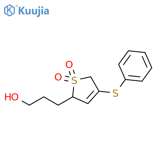 2-Thiophenepropanol, 2,5-dihydro-4-(phenylthio)-, 1,1-dioxide structure