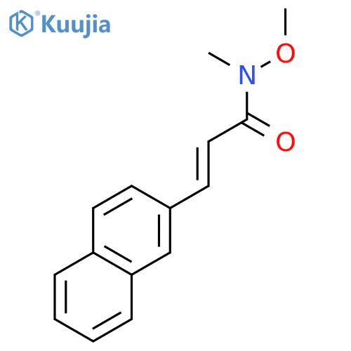 2-Propenamide, N-methoxy-N-methyl-3-(2-naphthalenyl)- structure