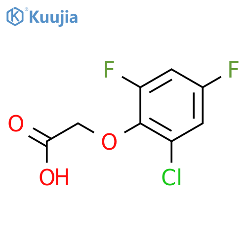 Acetic acid,2-(2-chloro-4,6-difluorophenoxy)- structure