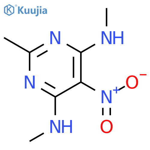 4,6-Pyrimidinediamine, N,N',2-trimethyl-5-nitro- structure