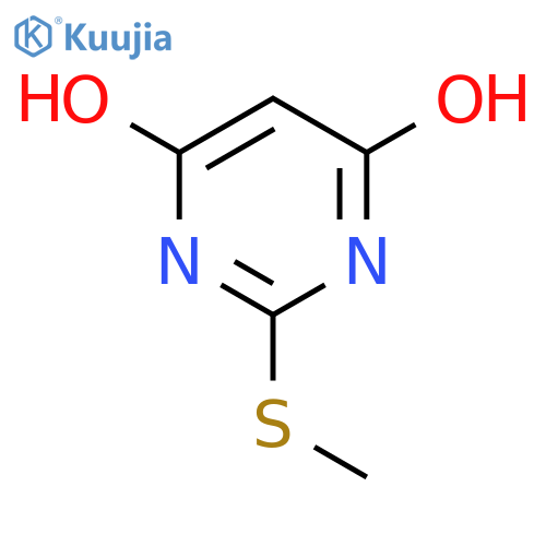 2-(Methylthio)-4,6-pyrimidinediol structure