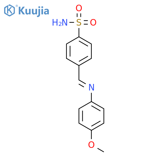 Benzenesulfonamide, 4-[[(4-methoxyphenyl)imino]methyl]- structure