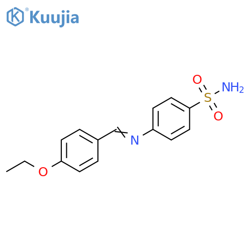 4-(E)-(4-ethoxyphenyl)methylideneaminobenzene-1-sulfonamide structure
