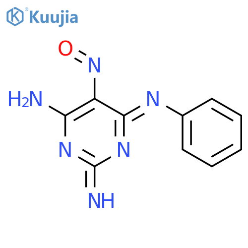 5-nitroso-4-n-phenylpyrimidine-2,4,6-triamine structure