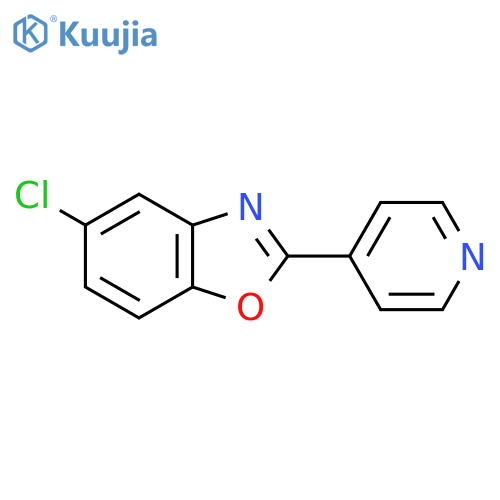 Benzoxazole, 5-chloro-2-(4-pyridinyl)- structure