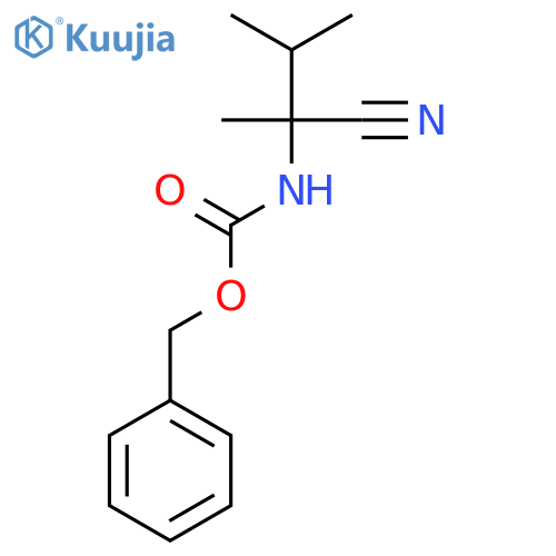 benzyl N-(1-cyano-1,2-dimethylpropyl)carbamate structure