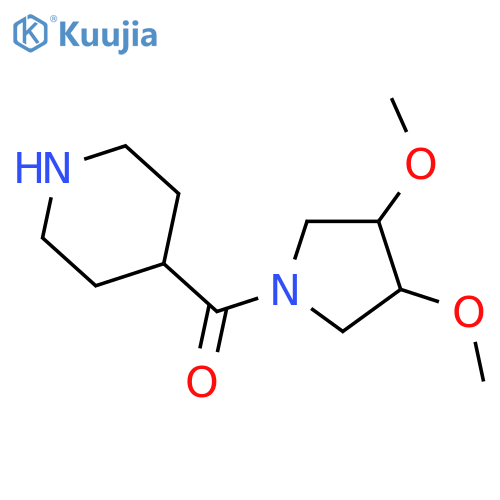 (3,4-Dimethoxypyrrolidin-1-yl)(piperidin-4-yl)methanone structure