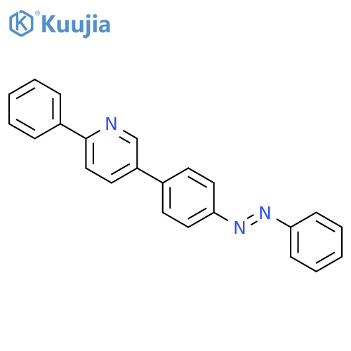 Pyridine, 2-phenyl-5-[4-[(1E)-2-phenyldiazenyl]phenyl]- structure