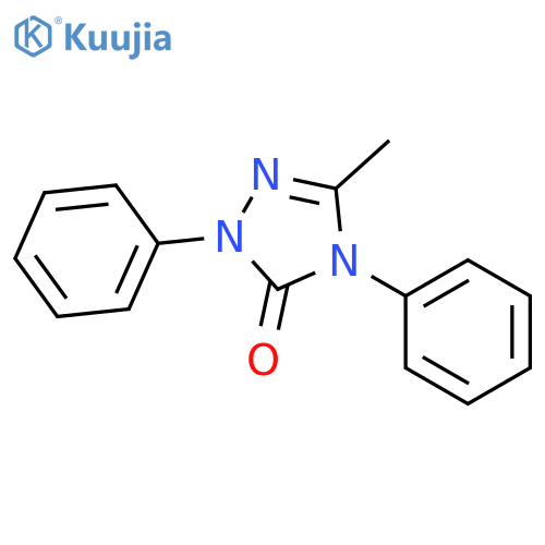 3H-1,2,4-Triazol-3-one, 2,4-dihydro-5-methyl-2,4-diphenyl- structure