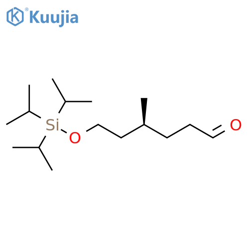 Hexanal, 4-methyl-6-[[tris(1-methylethyl)silyl]oxy]-, (S)- structure