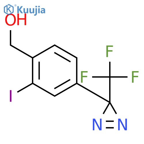 2-Iodo-4-3-(trifluoromethyl)-3H-diazirin-3-ylbenzyl Alcohol structure